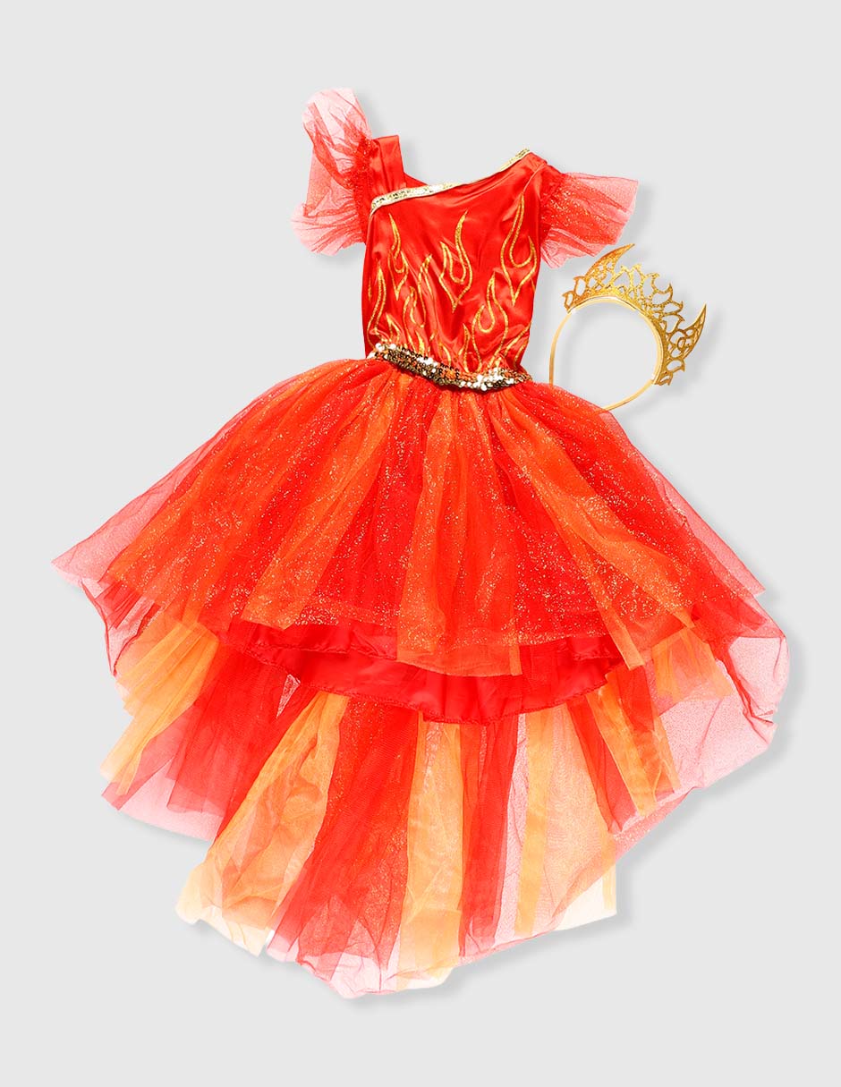 Disfraz de Halloween de diablo para niña