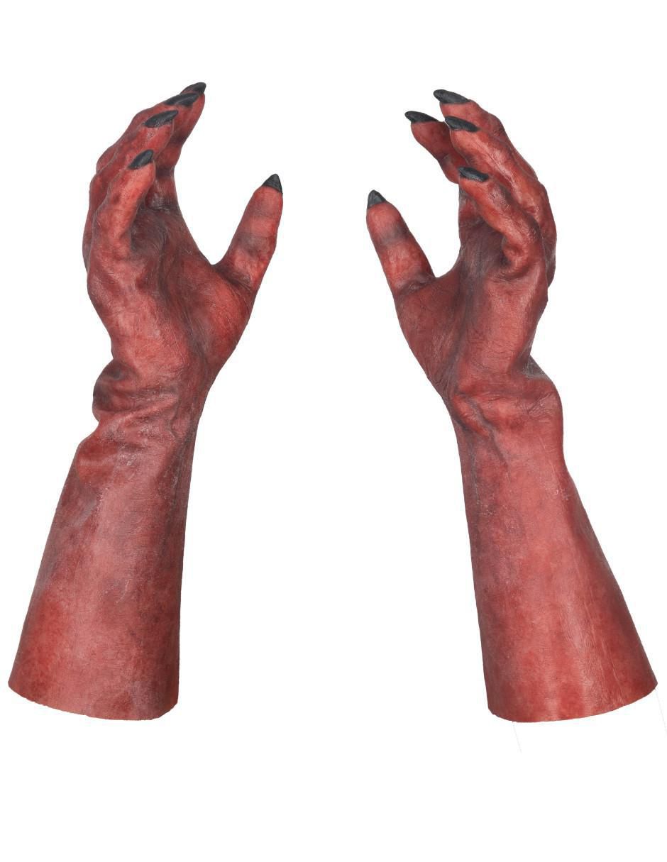 Guantes para disfraz de diablo Hyper Mask 2