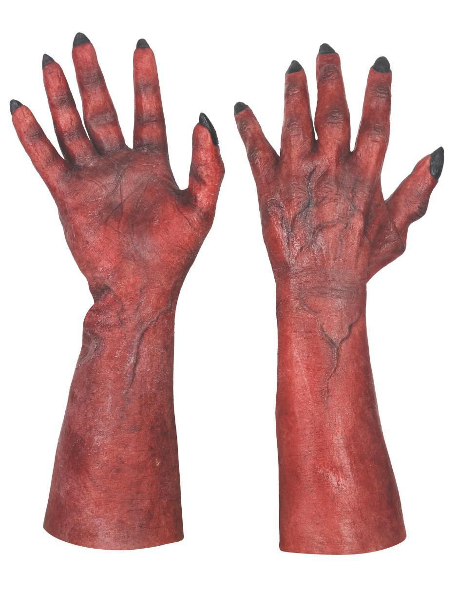 Guantes para disfraz de diablo Hyper Mask 4