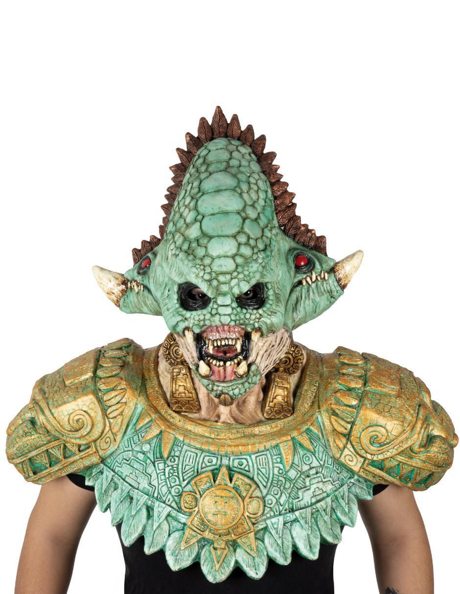 Máscara para disfraz de Quetzalcóatl Nightmare Makers Máscara para disfraz de Quetzalcóatl Nightmare Makers