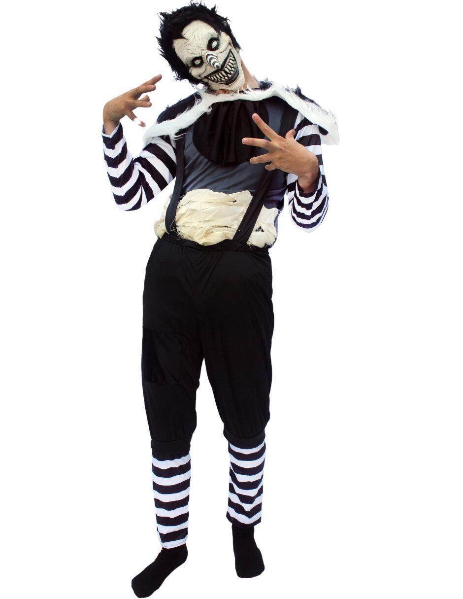 Disfraz Creepypastas Laughing Jack para hombre Disfraz Creepypastas Laughing Jack para hombre