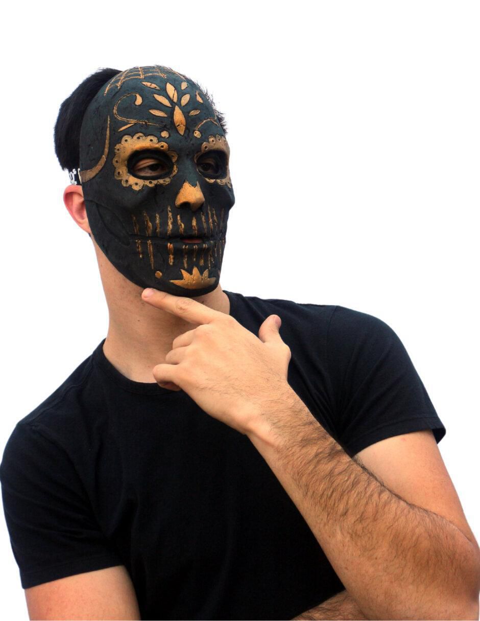 Máscara para disfraz de Catrina Black Diseño Original