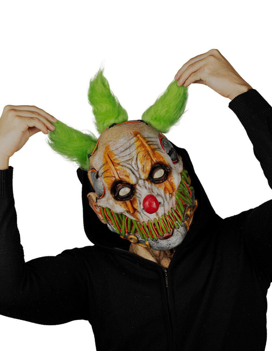 Máscara para disfraz de Stitched Smile Clown Clowns Led