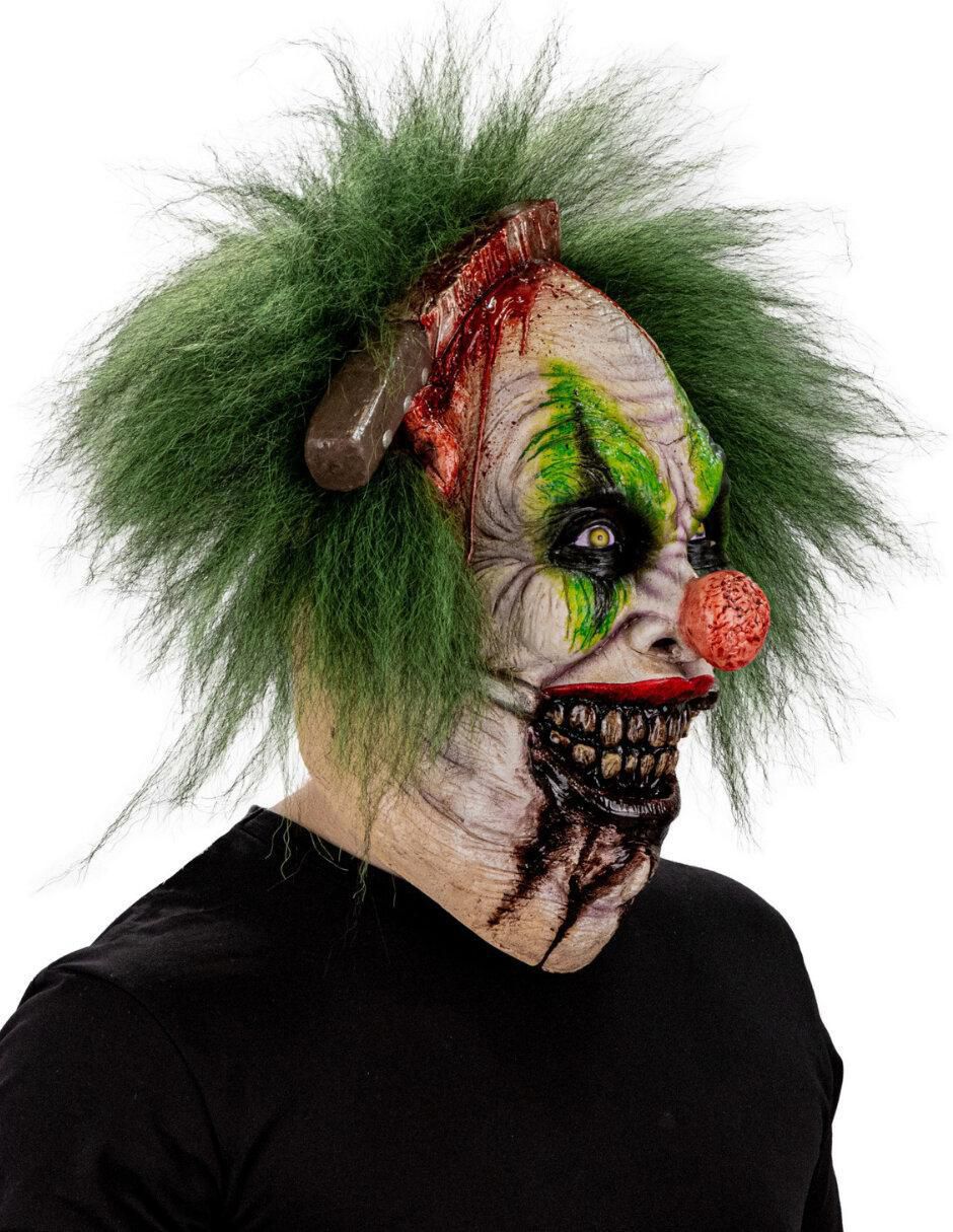 Máscara para disfraz de payaso con cuchillo Clowns 3