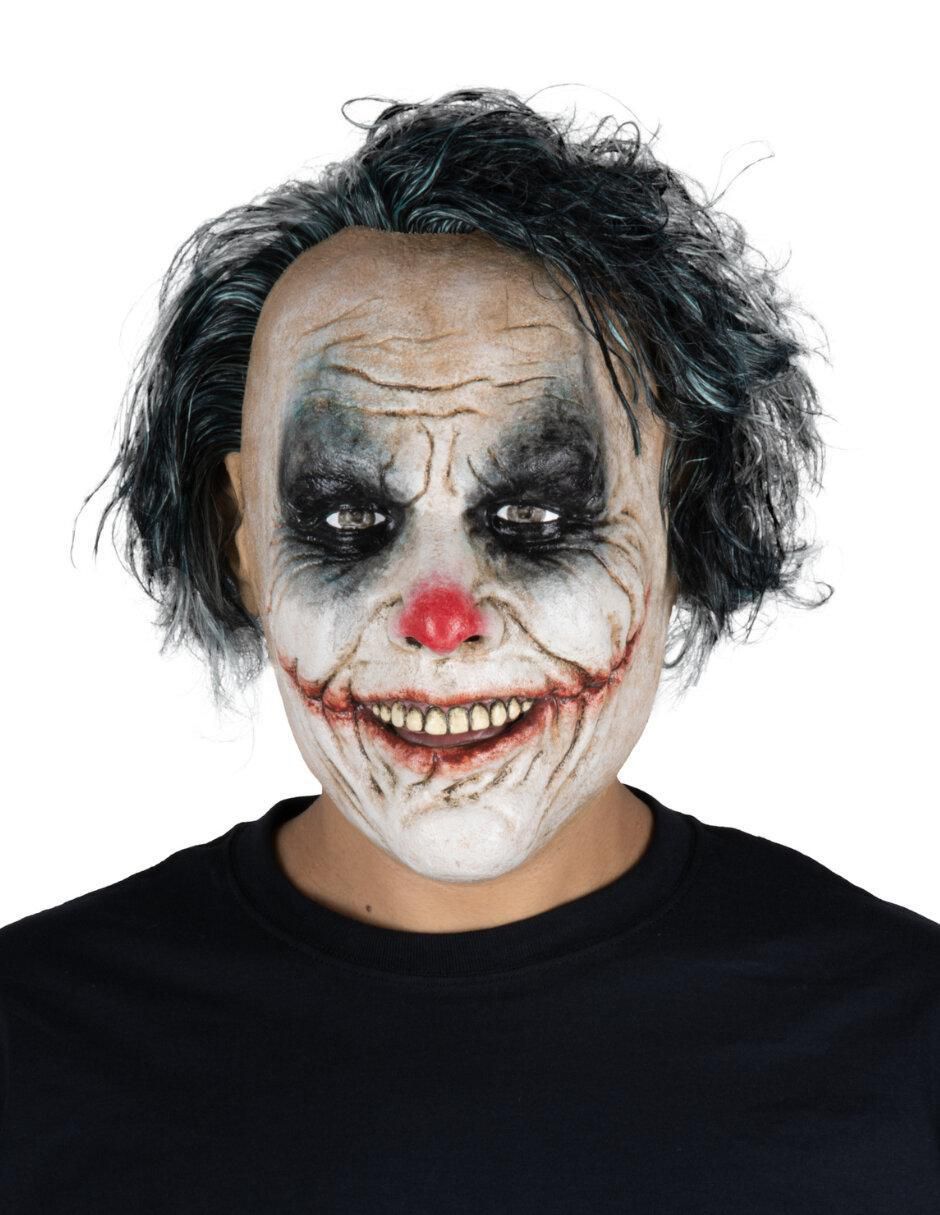 Máscara para disfraz de payaso lunático Clowns Máscara para disfraz de payaso lunático Clowns