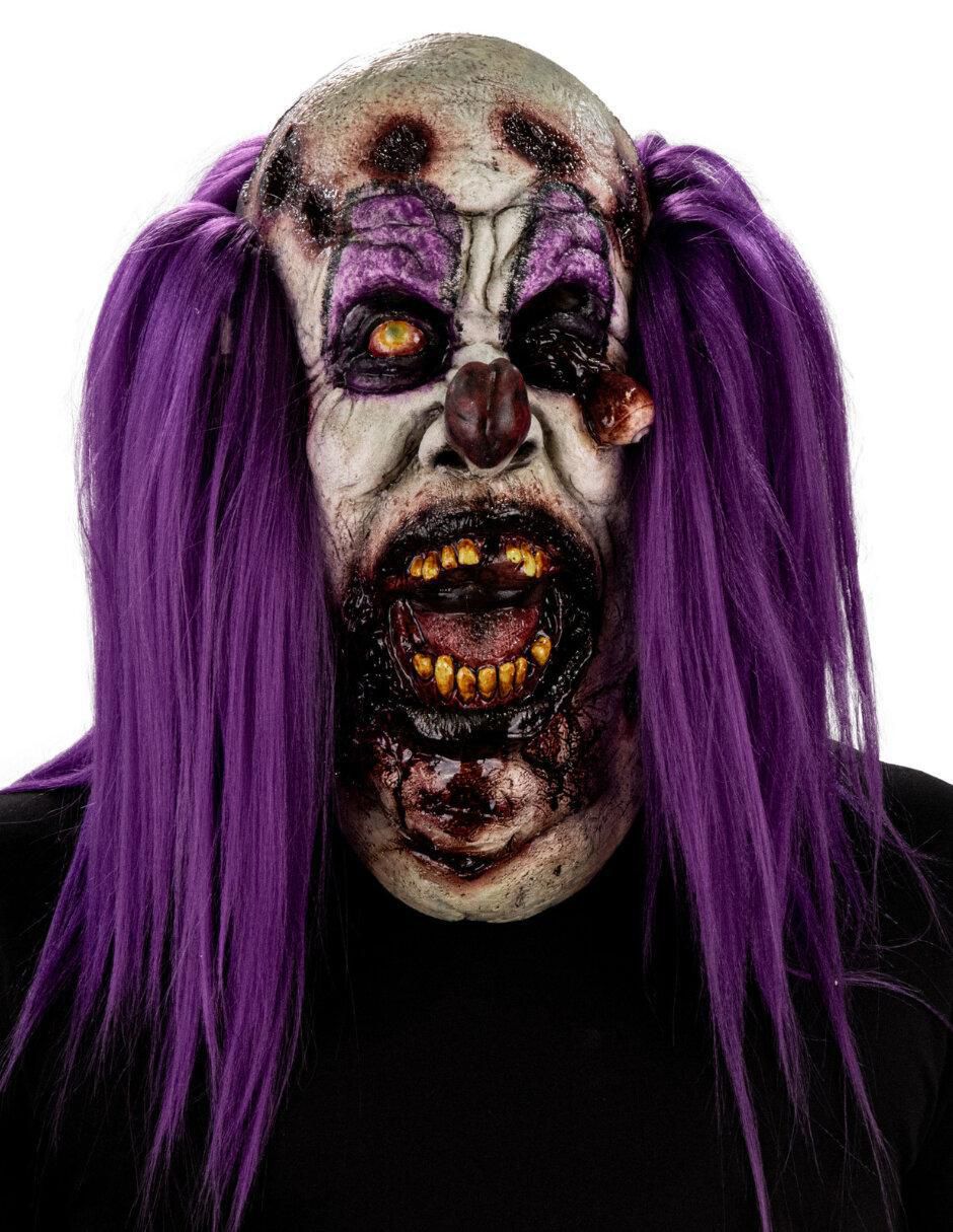 Máscara para disfraz de zombie glotón Clown