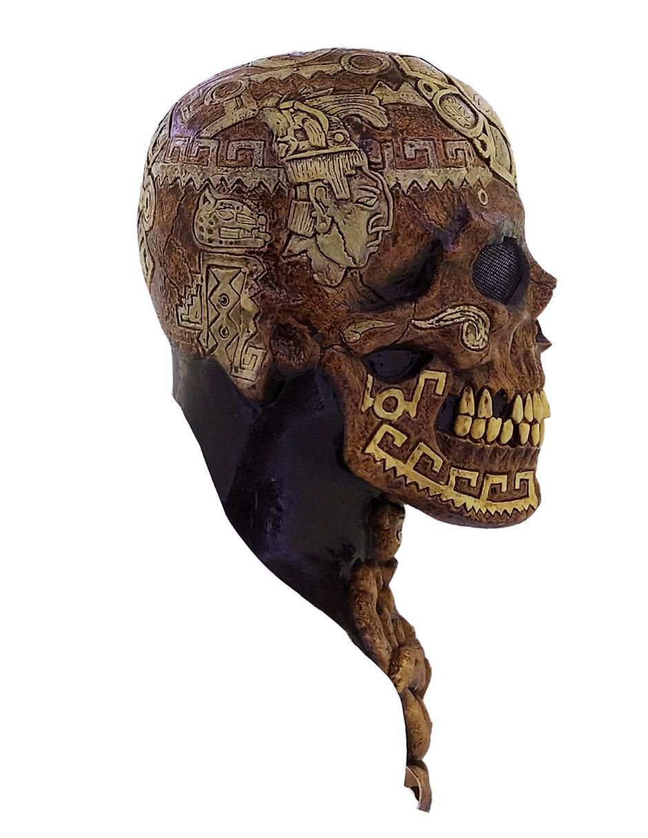 Máscara para disfraz de Calavera Azteca Skull 3
