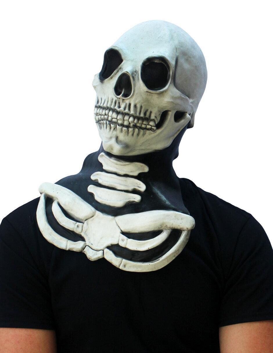 Máscara para disfraz de Calavera Blanca Skull 4
