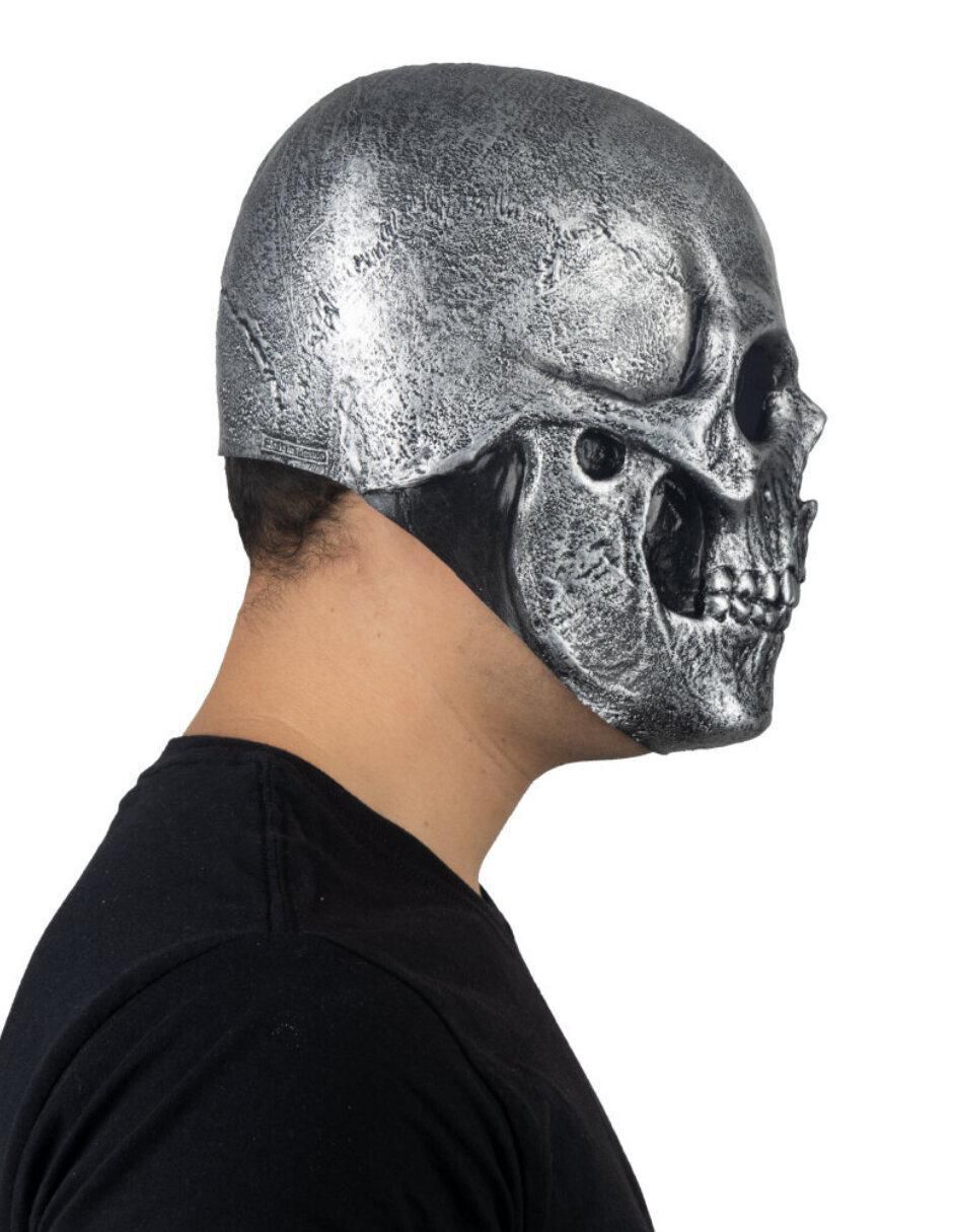 Máscara para disfraz de Calavera Plata Skull 2