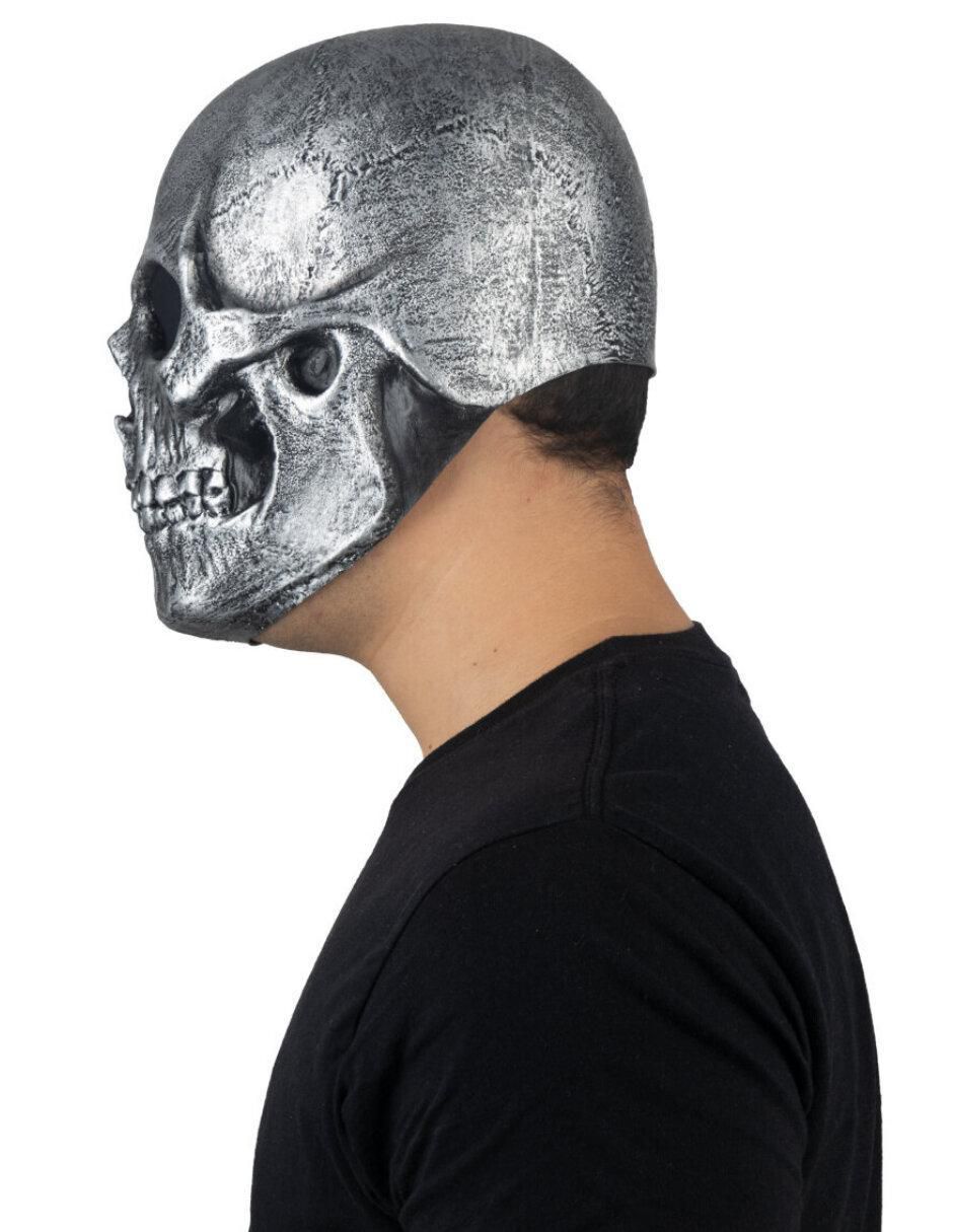 Máscara para disfraz de Calavera Plata Skull 3