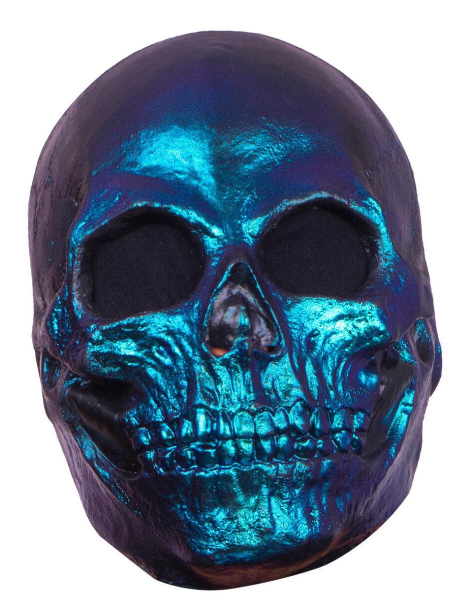 Máscara para disfraz de Calavera metálica Skulls