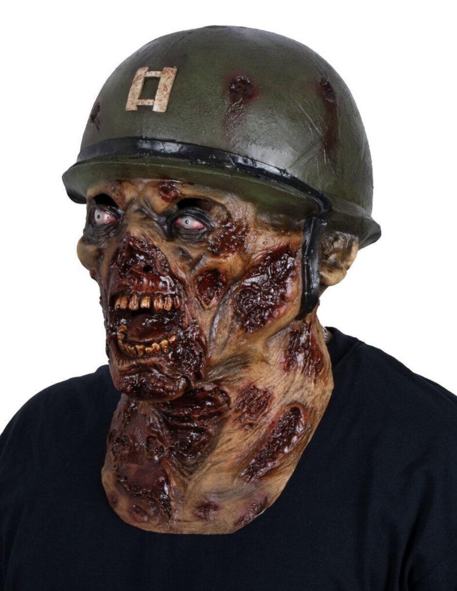 Máscara para disfraz de capitán zombie 5