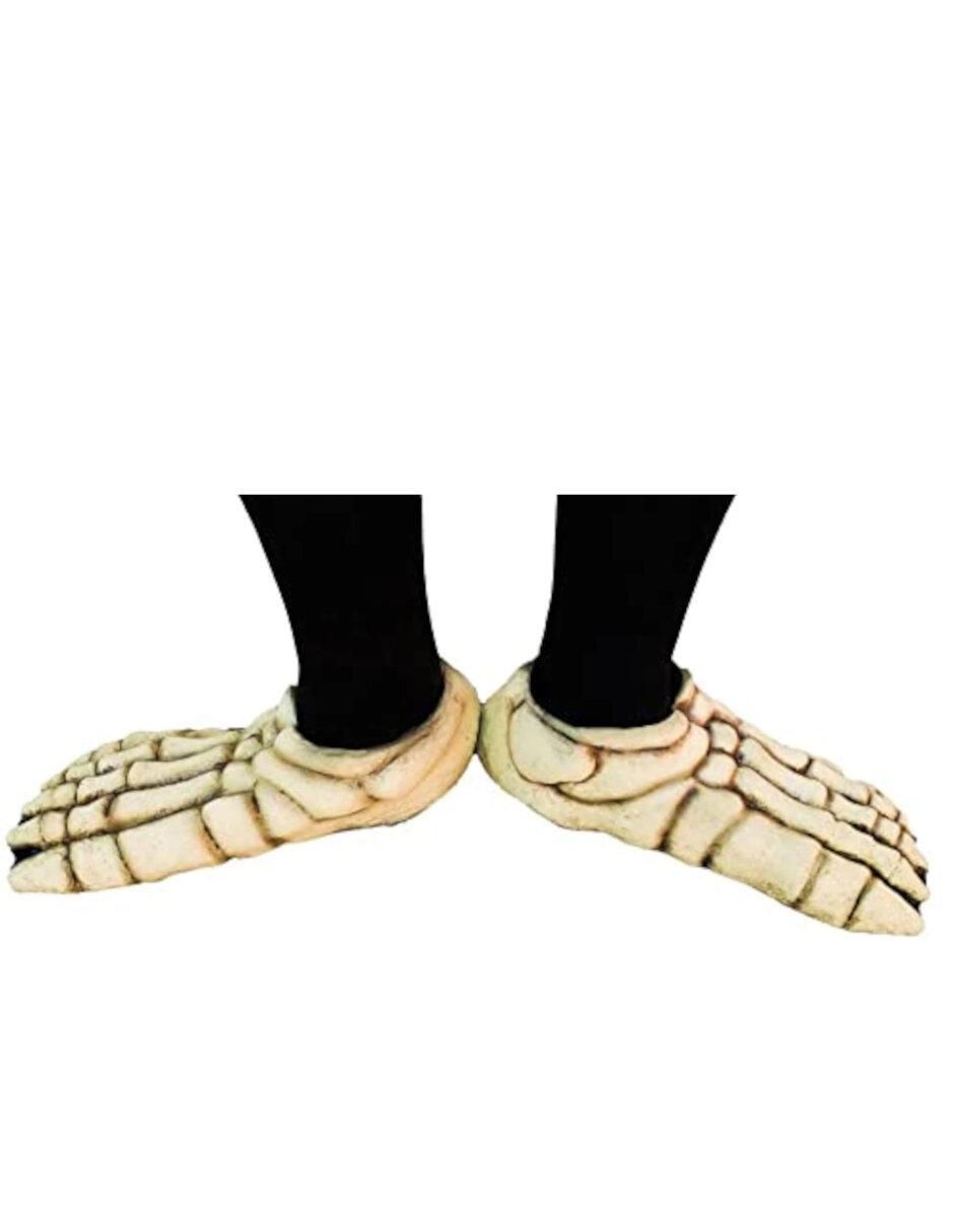 Cubre zapatos para disfraz de pies de esqueleto Skull 2