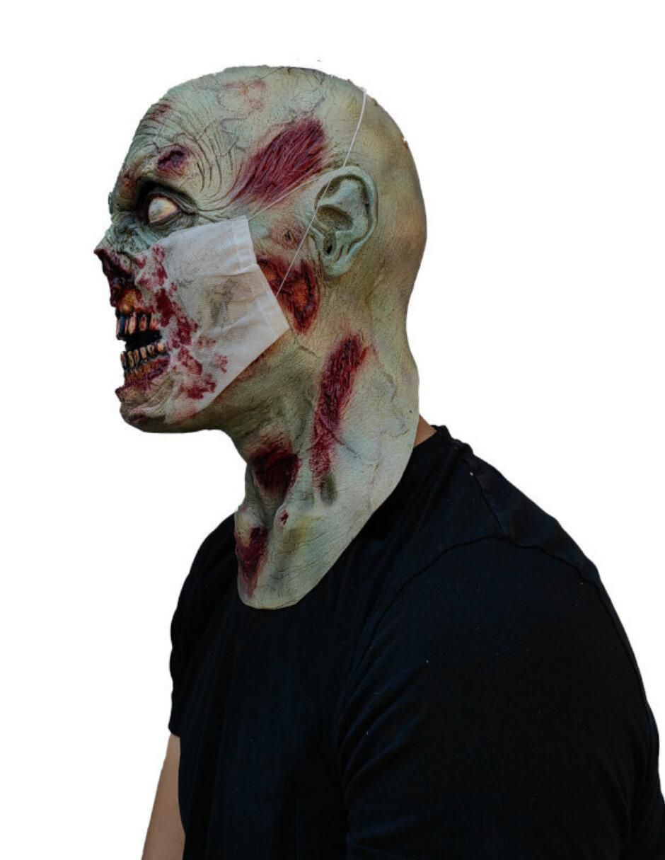 Máscara para disfraz de paciente Zombie 3