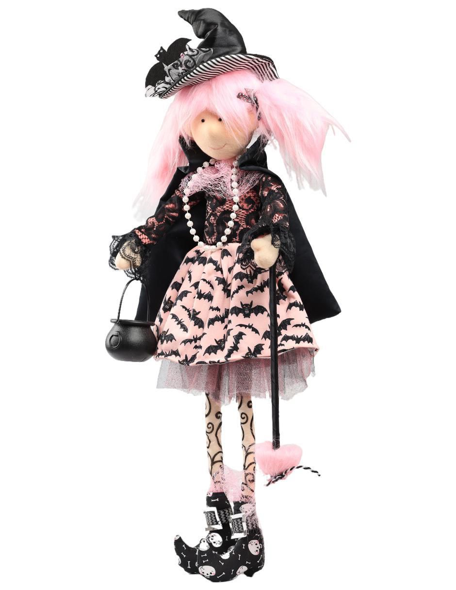 Figura decorativa de Halloween con forma de bruja 2