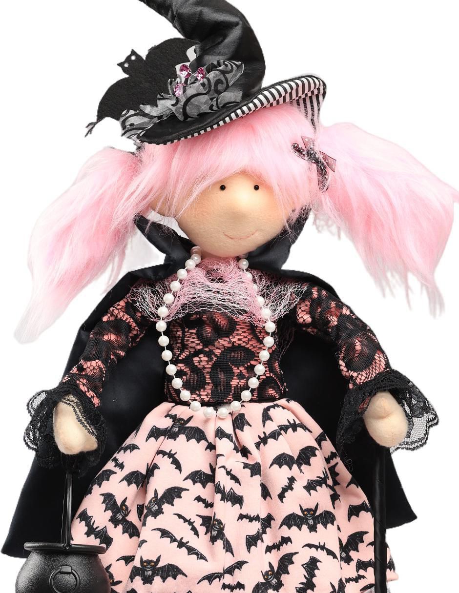 Figura decorativa de Halloween con forma de bruja 3