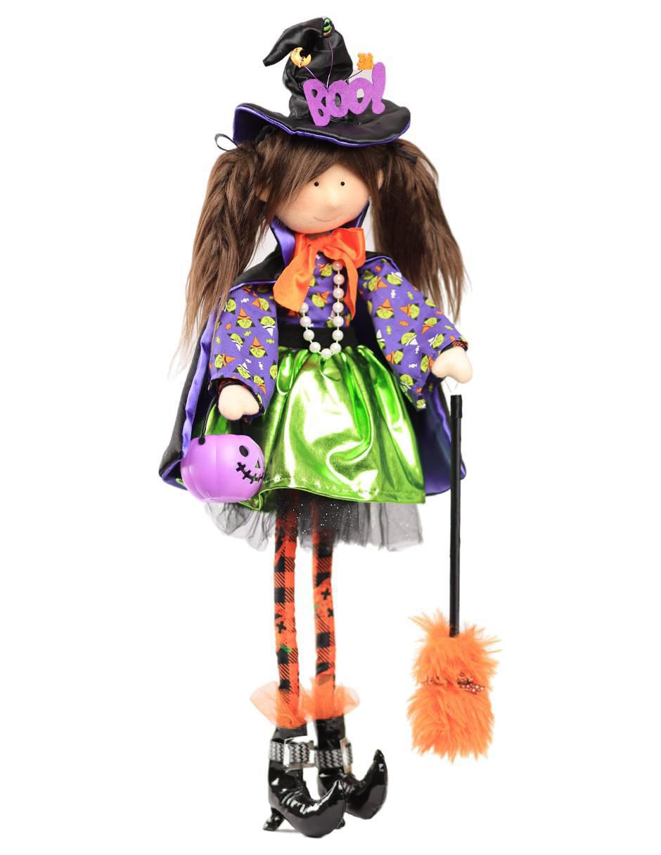Figura decorativa de Halloween con forma de bruja 2