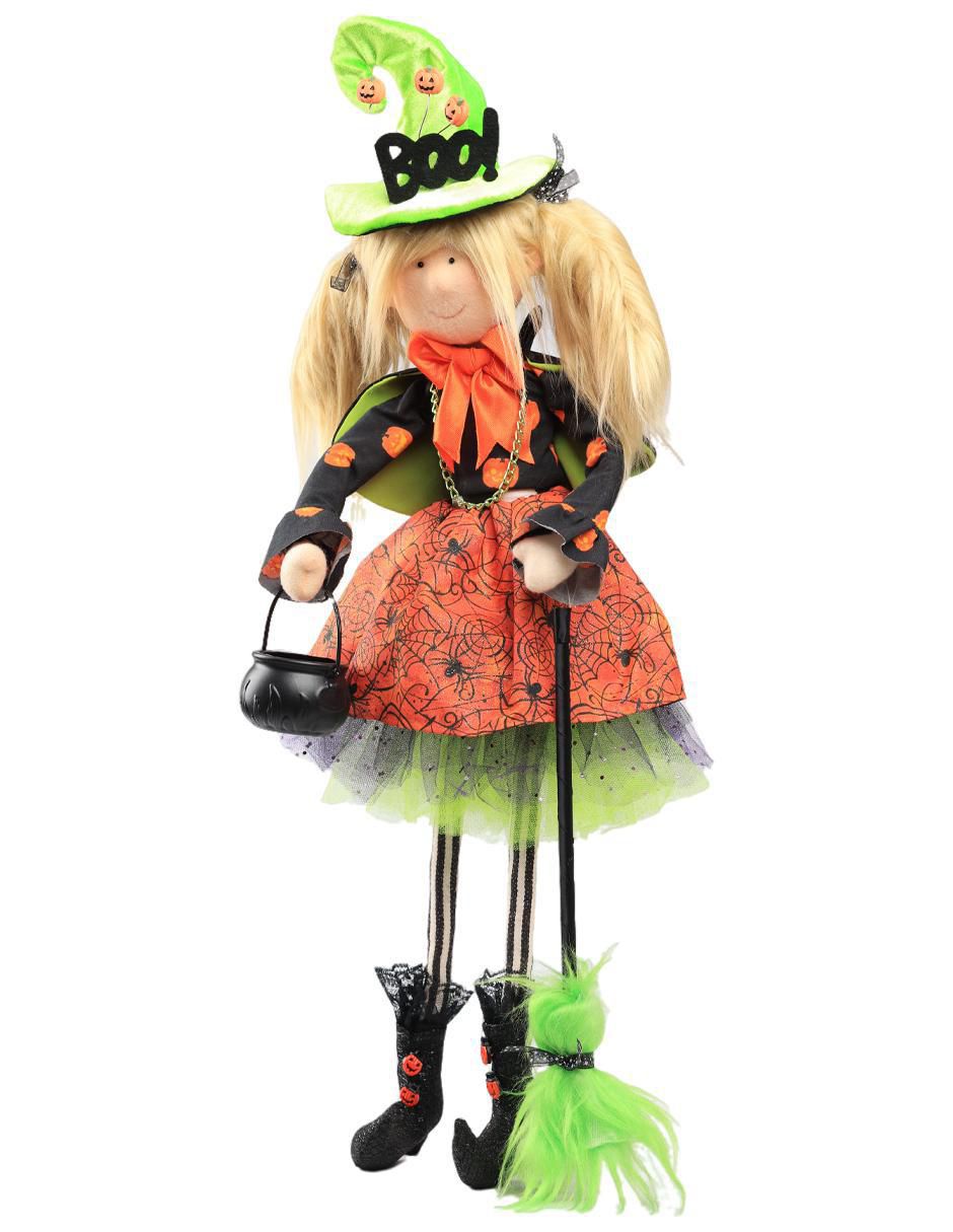Figura decorativa de Halloween con forma de bruja 2