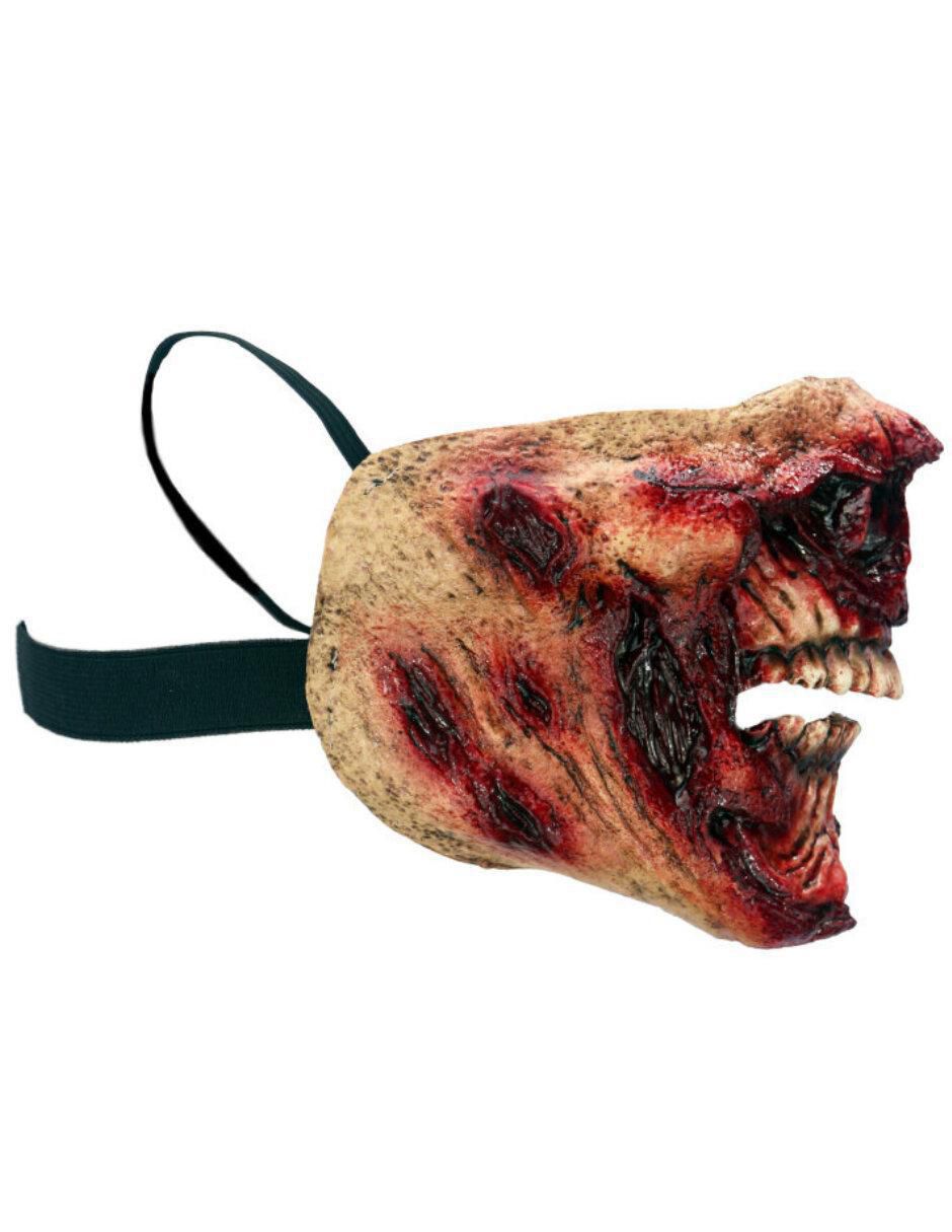 Máscara para disfraz de zombie sangriento 4