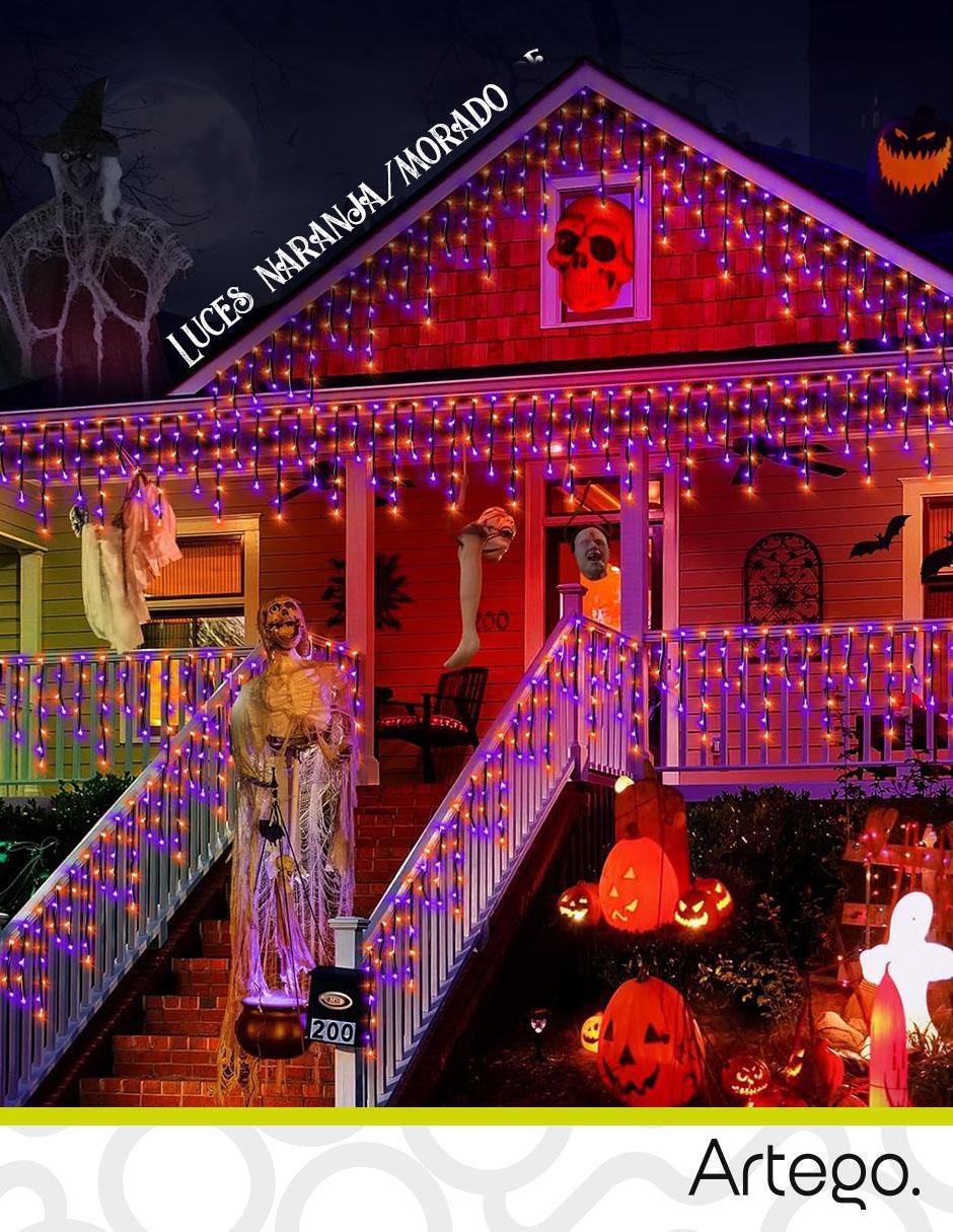 Serie funciones led luces Halloween cascada con 192 focos 4