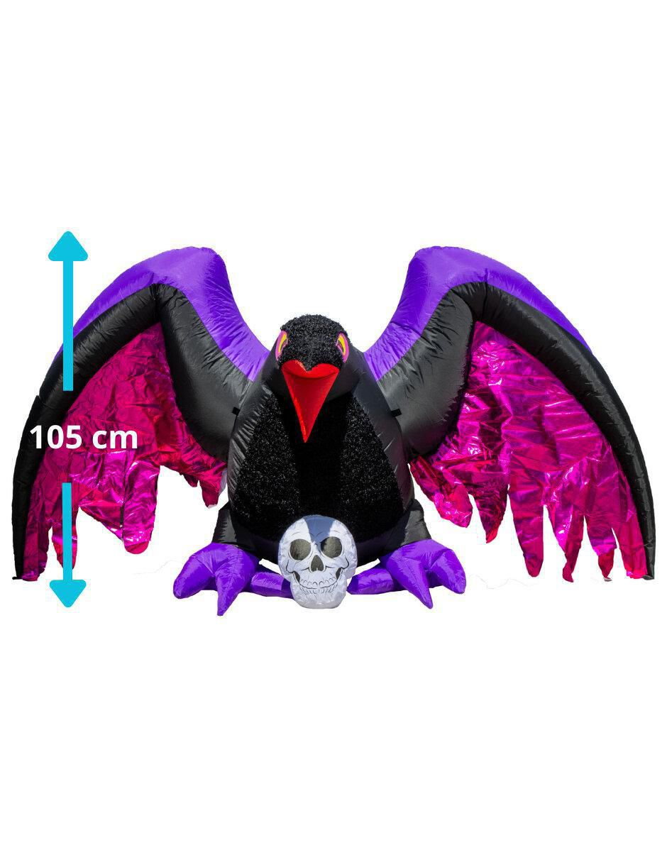 Inflable decorativo de halloween forma de pájaro 7