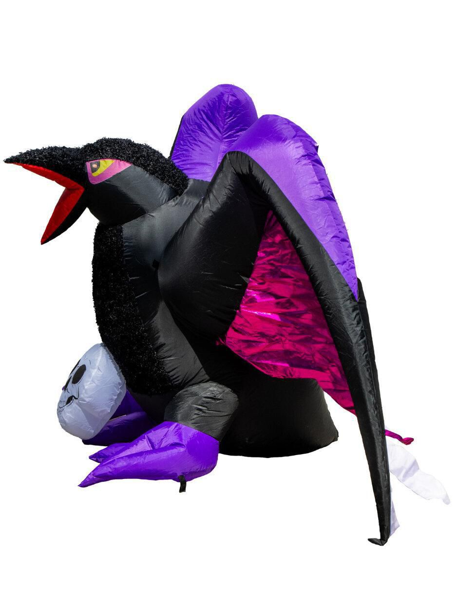 Inflable decorativo de halloween forma de pájaro 4