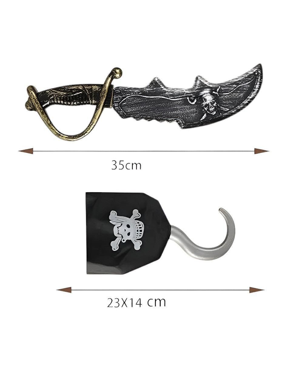 Set de accesorios para disfraz de pirata 4