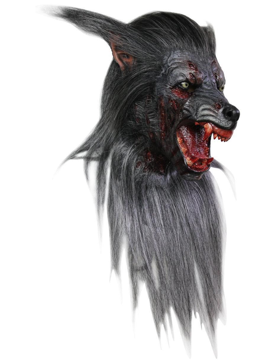 Máscara para disfraz de Lobo Negro Despiadado Werewolves Máscara para disfraz de Lobo Negro Despiadado Werewolves