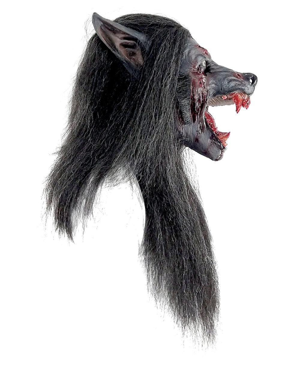 Máscara para disfraz de Lobo Negro Despiadado Werewolves 4