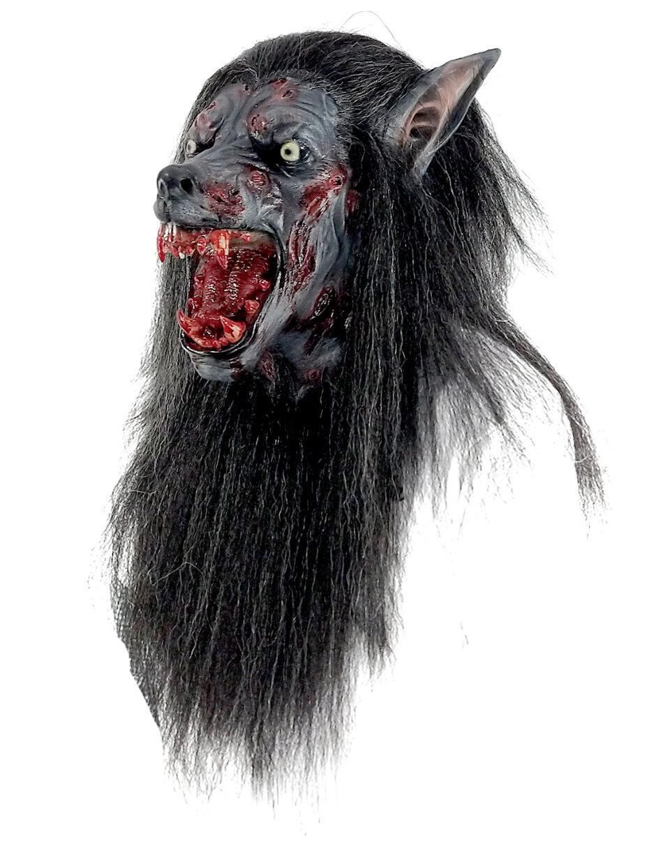 Máscara para disfraz de Lobo Negro Despiadado Werewolves 7