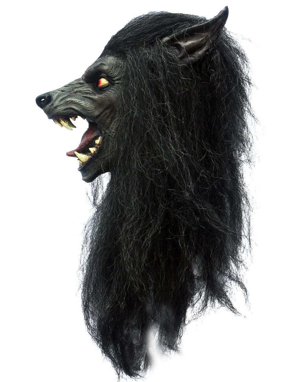 Máscara para disfraz de Lobo de luna negra Werewolves 2