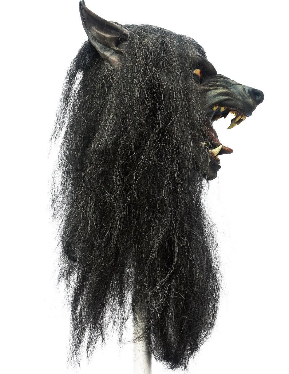 Máscara para disfraz de Lobo de luna negra Werewolves 4