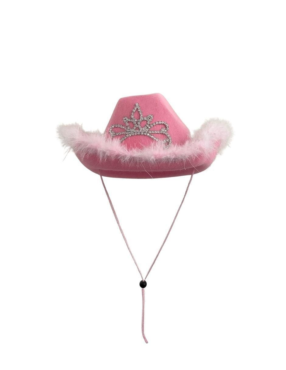 Sombrero para disfraz de Vaquero con Plumas 2