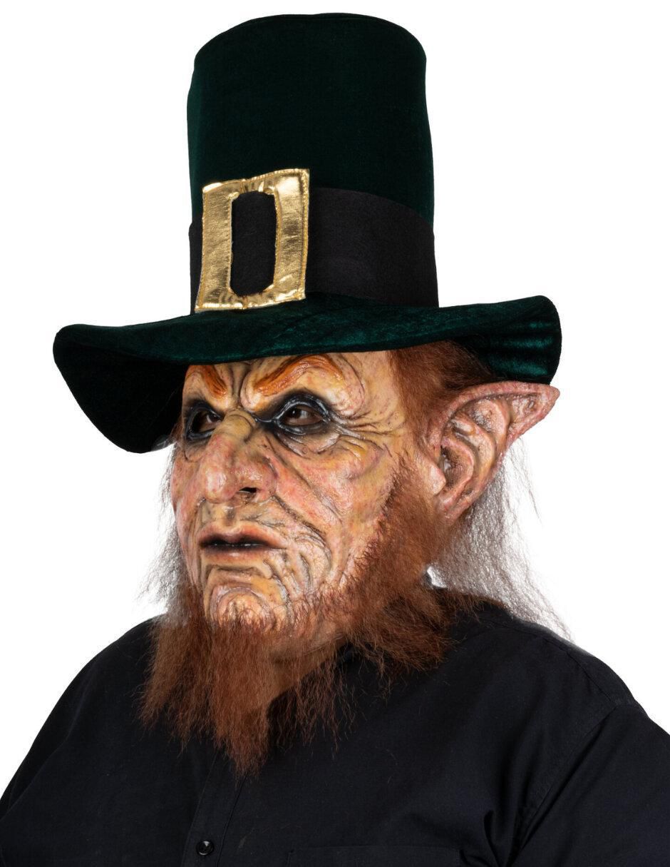 Máscara para disfraz de Leprechaun maligno Mythological Monsters 7