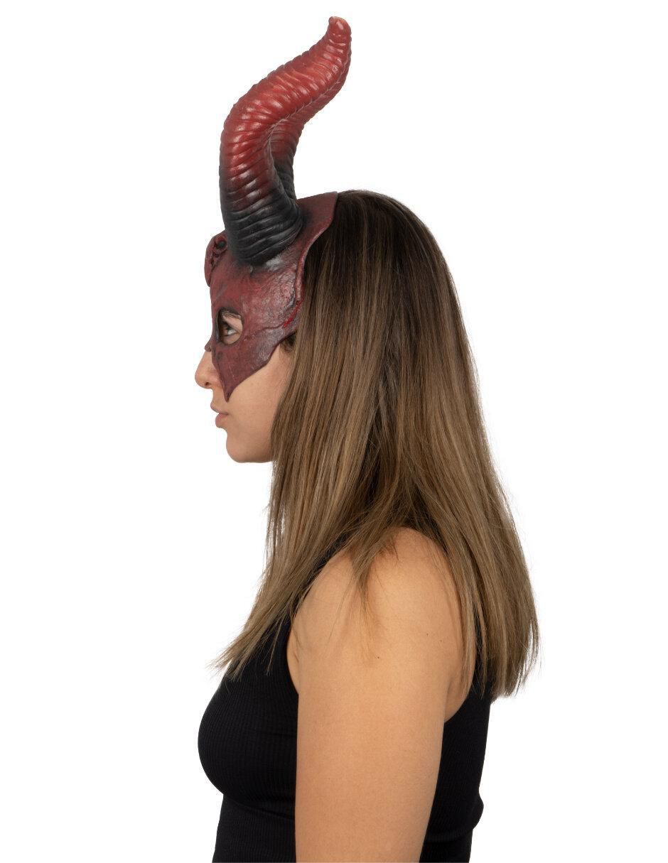 Máscara para disfraz de Diablo Cuernos Míticos Devils 5