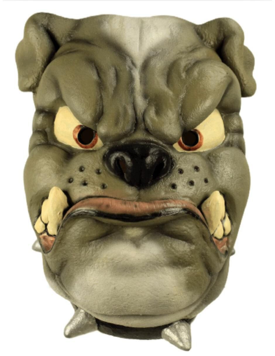 Máscara para disfraz de perro bulldog furioso Máscara para disfraz de perro bulldog furioso