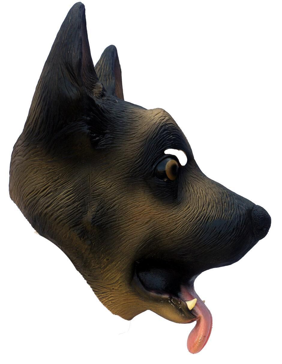 Máscara para disfraz de Perro Pastor Aleman Animals 8