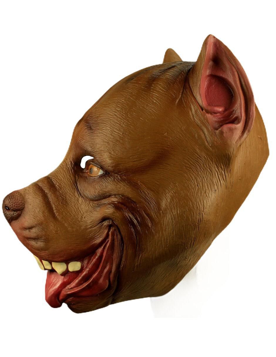 Máscara para disfraz de Perro Pitbull Riendo Animals 4
