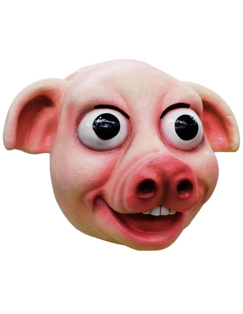Máscara para disfraz de Cerdo sonriente Animales
