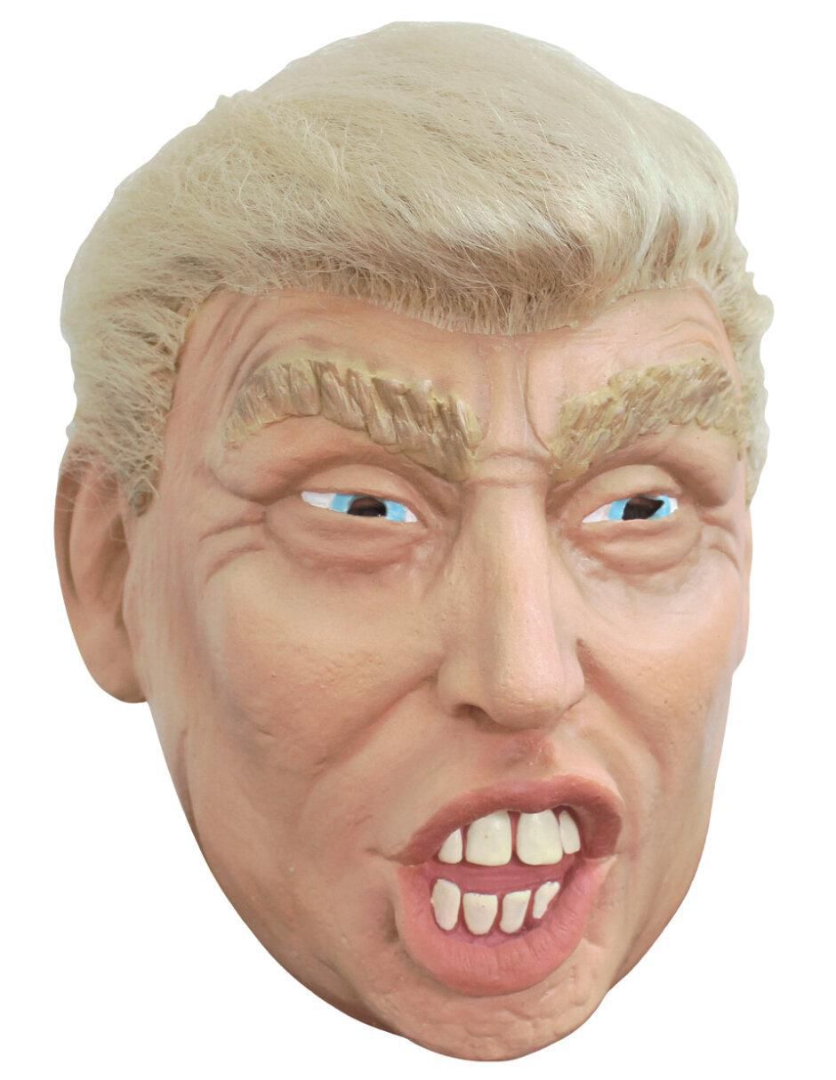 Máscara para disfraz de Trump con peluca Famous people Máscara para disfraz de Trump con peluca Famous people