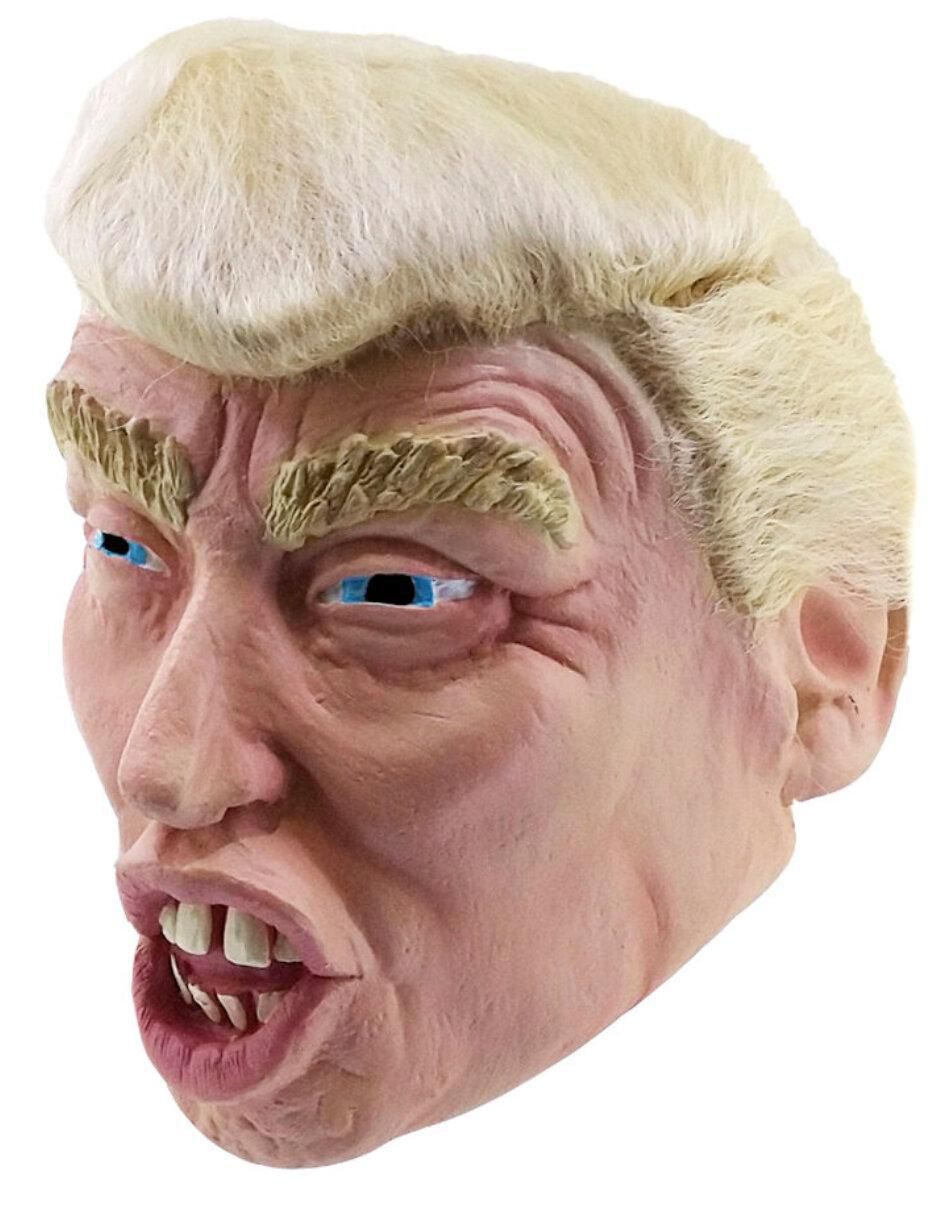 Máscara para disfraz de Trump con peluca Famous people 2