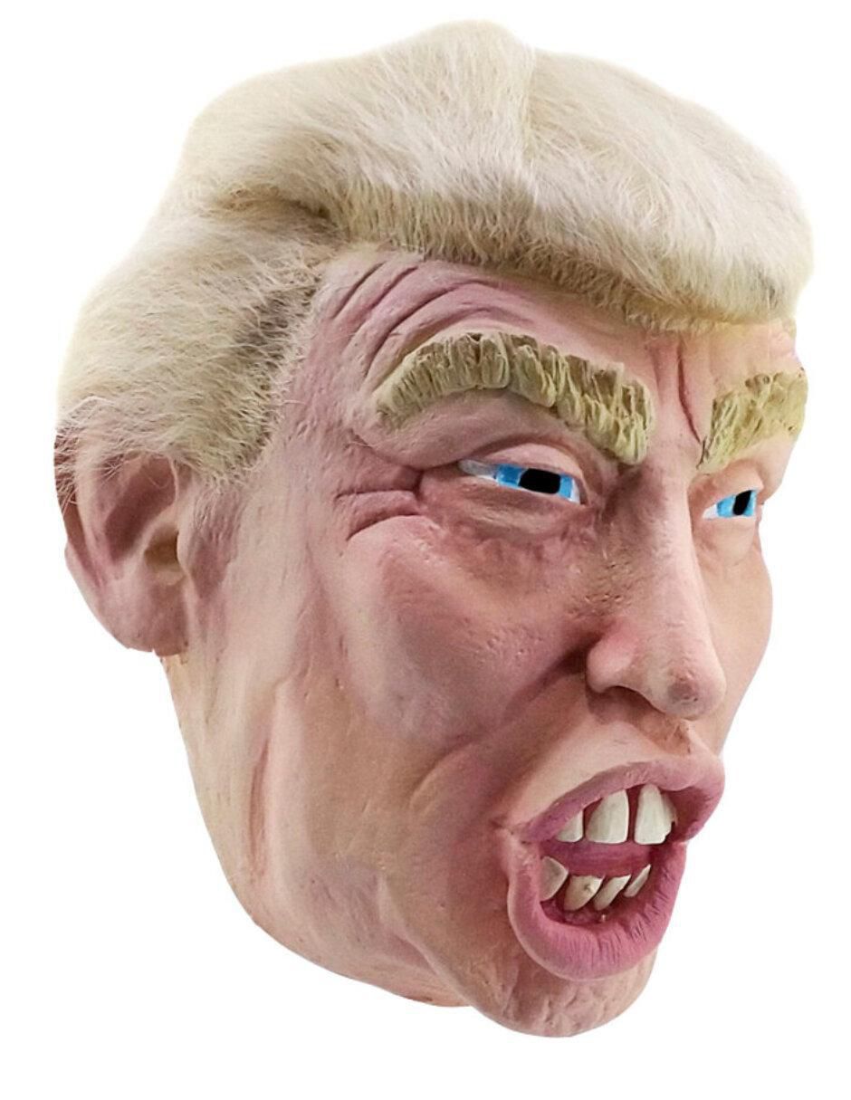 Máscara para disfraz de Trump con peluca Famous people 6