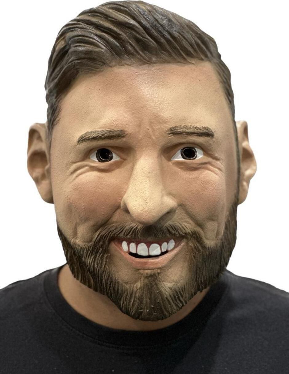 Máscara para disfraz de Futbolista L. Messi Famous People 8