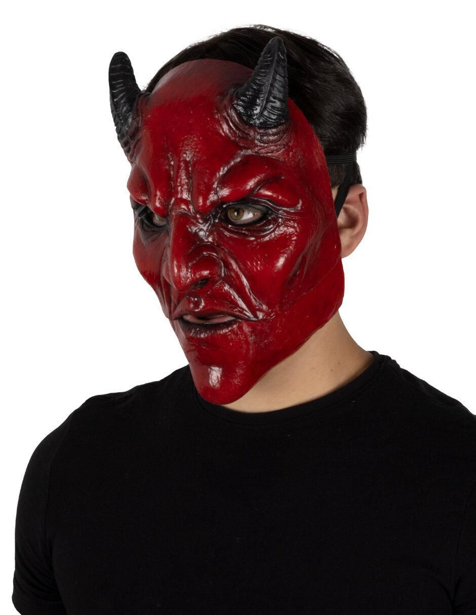 Máscara para disfraz de Demonio Lucifer Moving Mouth 5