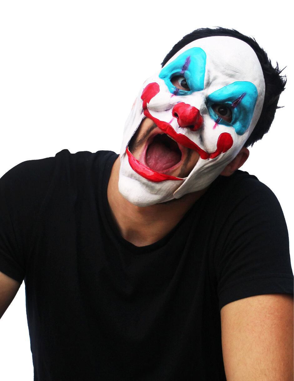 Máscara para disfraz de Payaso asesino Moving Mouth 2