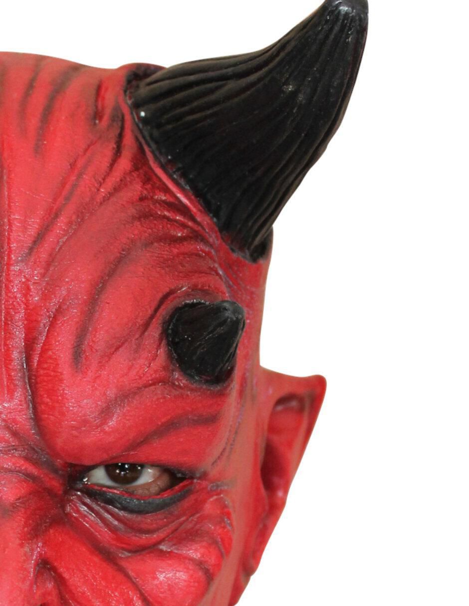 Máscara para disfraz de demonio con cuernos Junior masks 3