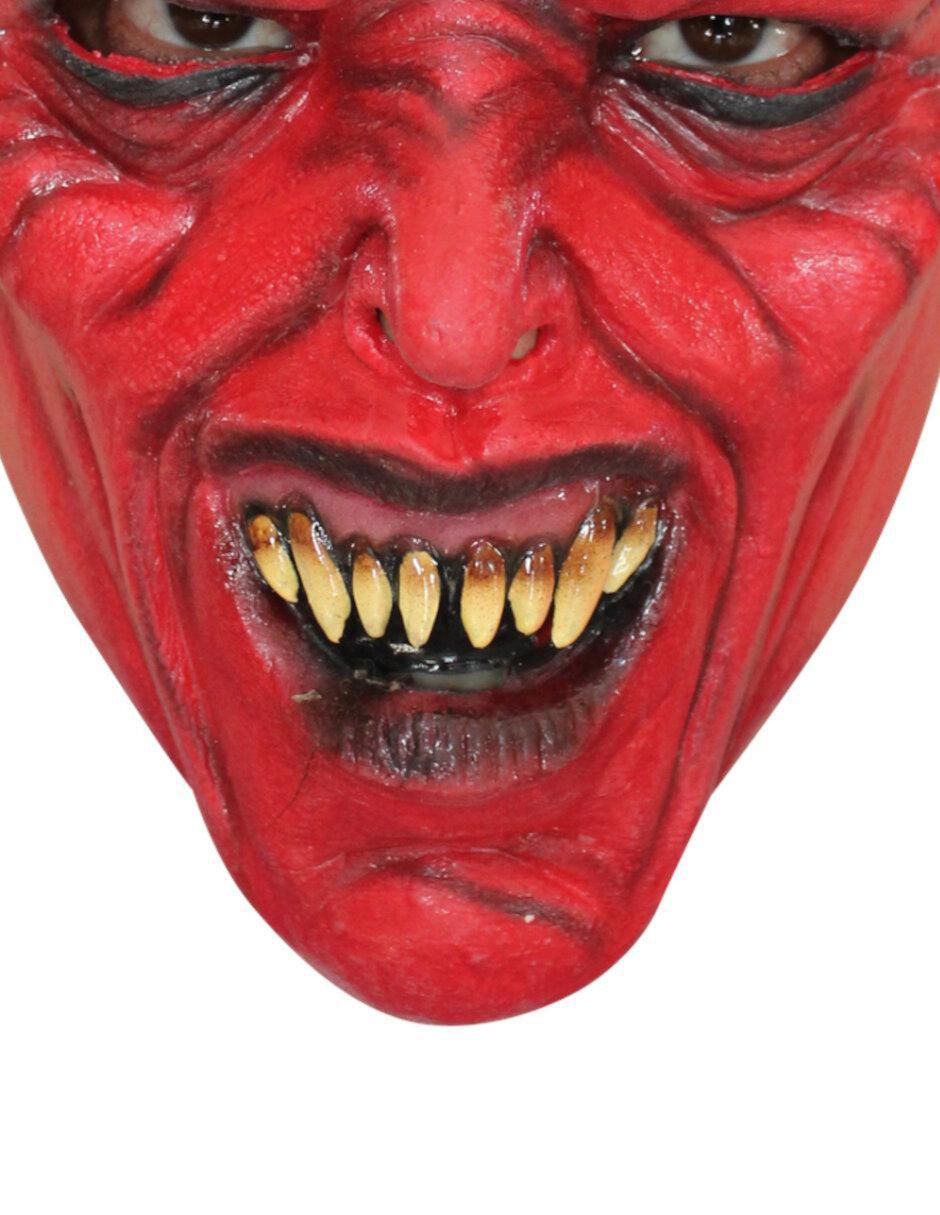 Máscara para disfraz de demonio con cuernos Junior masks 4