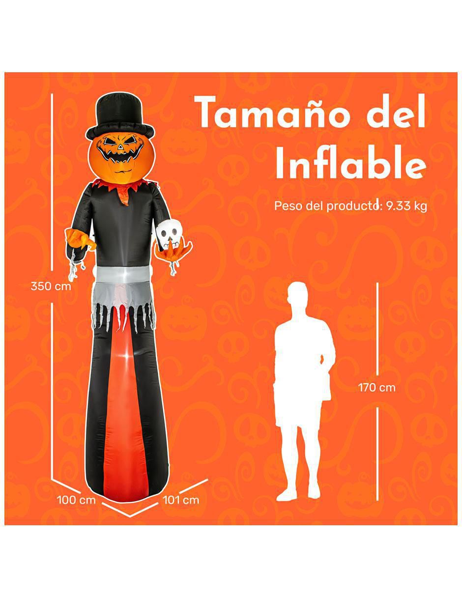 Inflable decorativo forma de calabaza 7