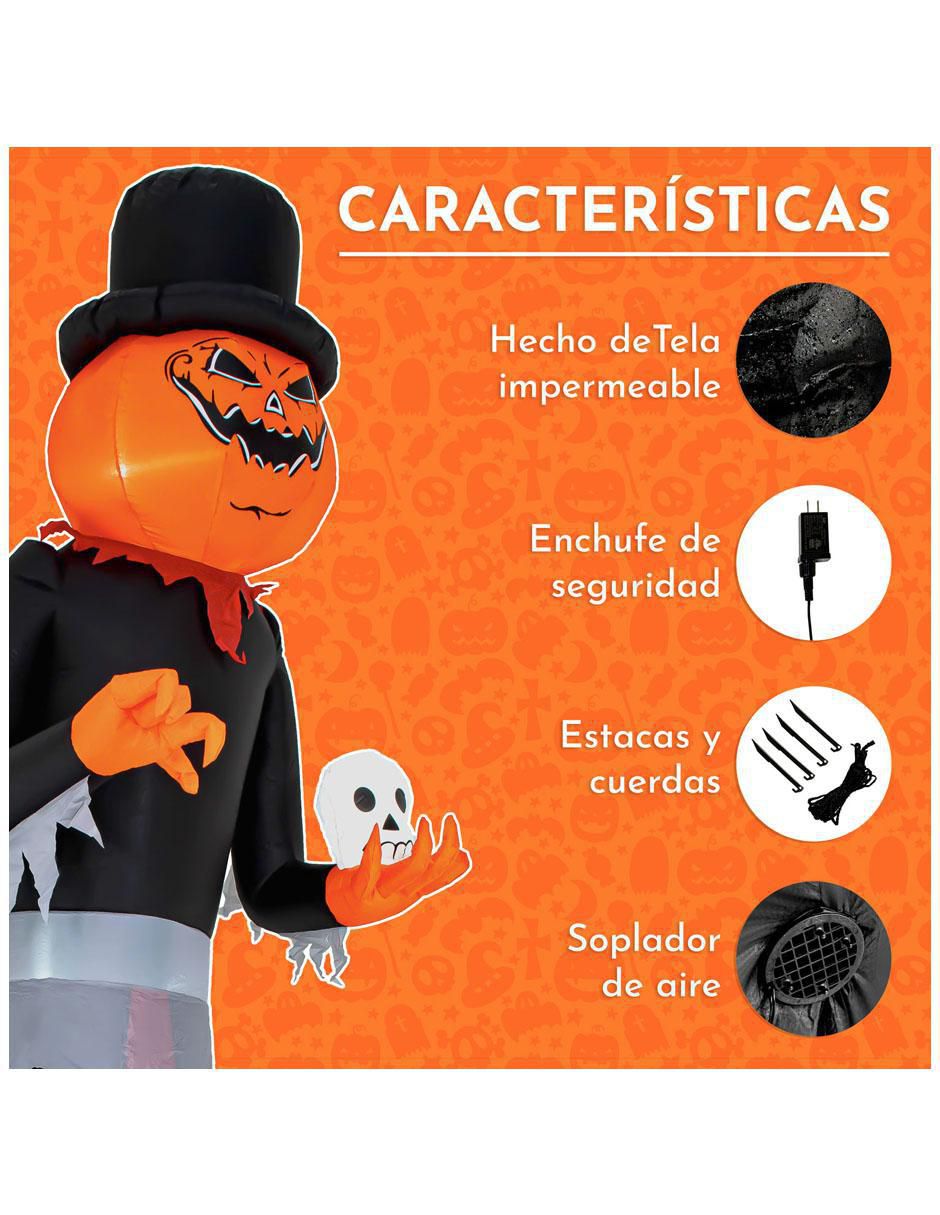 Inflable decorativo forma de calabaza 5