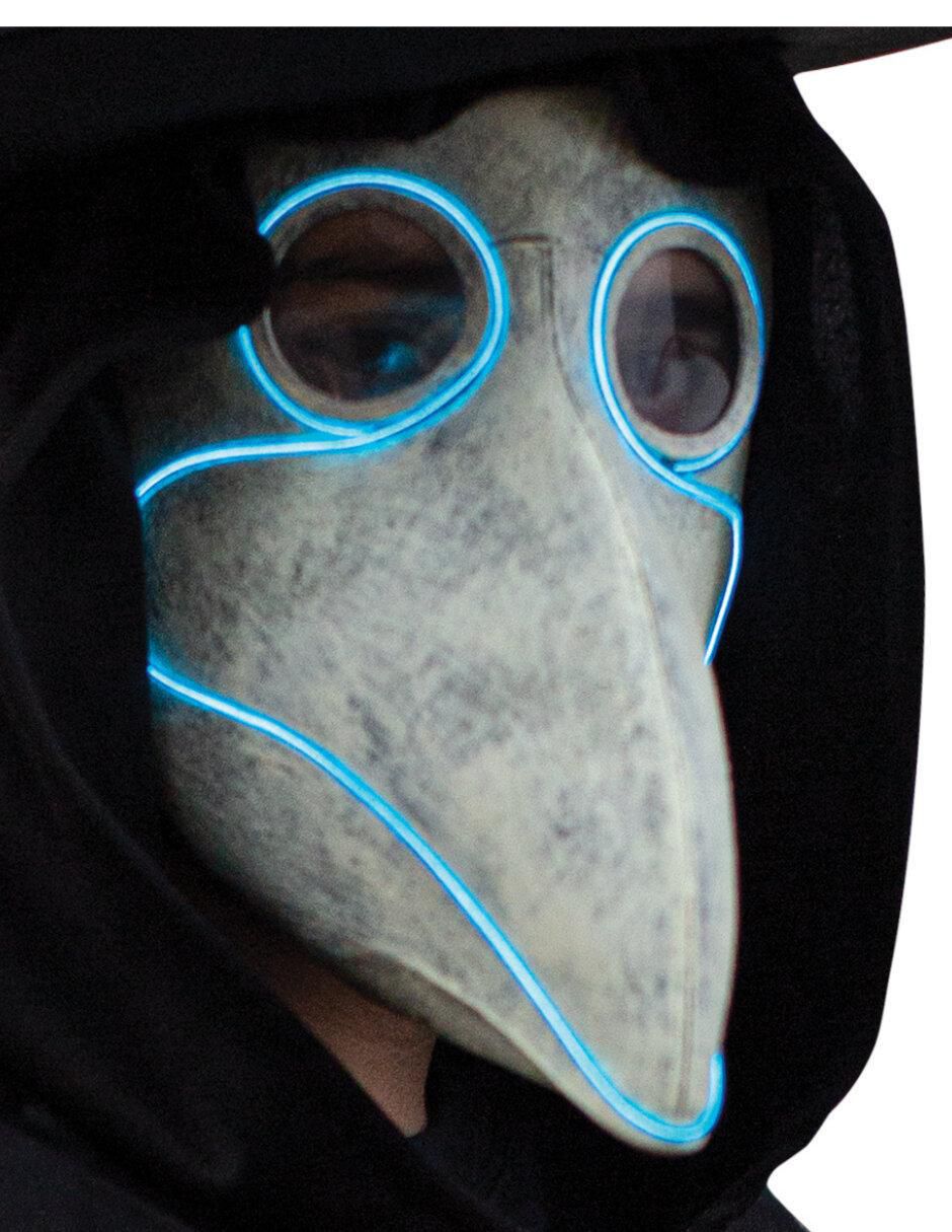 Máscara para disfraz de doctor peste led Junior masks 4